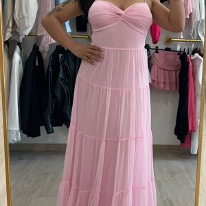 ABITO ROSA CON BALZE